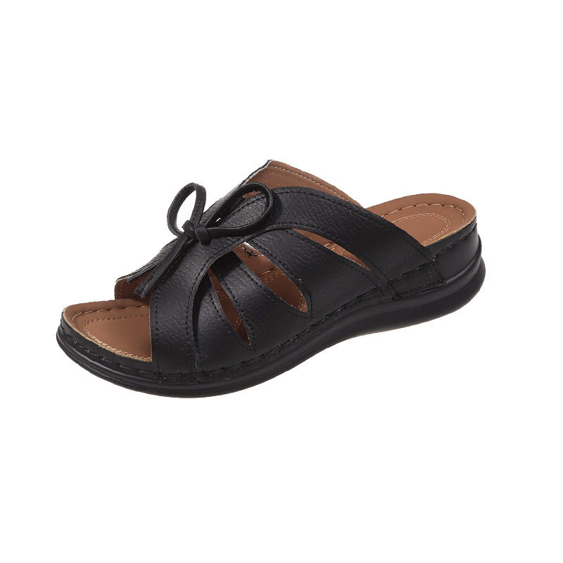 【Numerar la livrare 】👡Sandale Comfort Bowtie Slide pentru femei