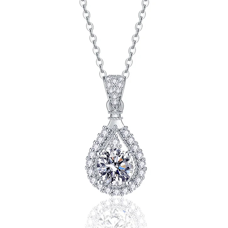 【🌹Cel mai bun cadou pentru fata ta preferată】💎Moissanite picătură colier