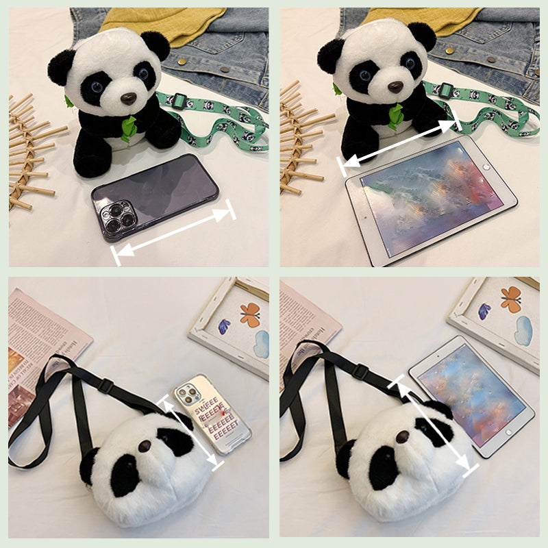 💖Produse noi 40% off🐼Dulce drăguț drăguț desene animate Panda Doll Bag